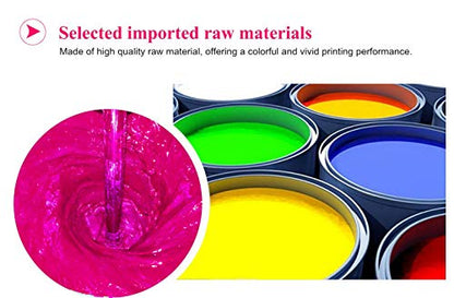 Aomya Ink Refill Kit 100ml for HP 67 61 65 60 62 63 910 920 901 902 932 933 934 940 952 94 95 96 Inkjet Printer Cartridges Refillable Ink Cartridges CIS CISS System 4 Color Set with 4 Syringes - size: BK/CMY