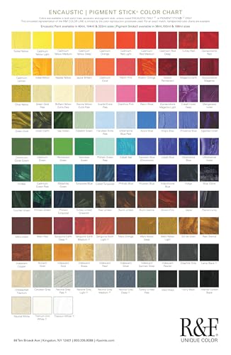 R&F Handmade Paints - Professional Oil Pigment Stick, Translucent Colors, Set of 6