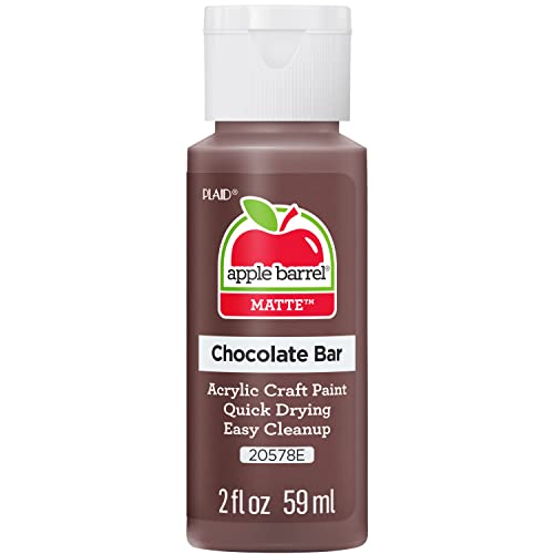 Apple Barrel Acrylic Paint in Assorted Colors - (Pack of 3) - color: Chocolate Bar, size: 2 Fl Oz (Pack of 3)