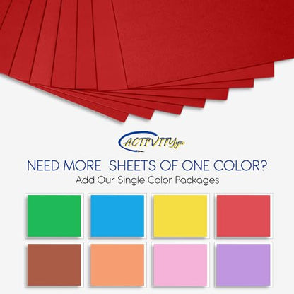 Red EVA Foam Sheets, 6 x 9 Inch, 2mm Thick – Foam Paper for DIY Arts and Crafts, School Projects, and More – 8 Pack - color: Red