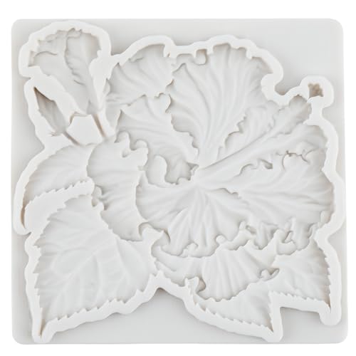 Hibiscus Flower Polymer Clay Molds Hibiscus Silicone Mold - color: Style D
