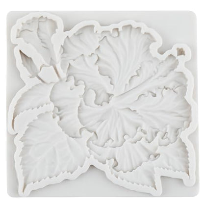 Hibiscus Flower Polymer Clay Molds Hibiscus Silicone Mold - color: Style D