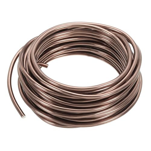 PATIKIL Bonsai Training Wire 4mm x 23ft Anodized Aluminum Brown - color: Brown, size: 4 mm x 7 m