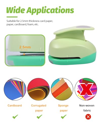 Paper Punches for Crafting Hole Punch 9PCS 1 Inch Craft Punch Shape Set - style: 9 Diffrent Shapes 1 Inch Set