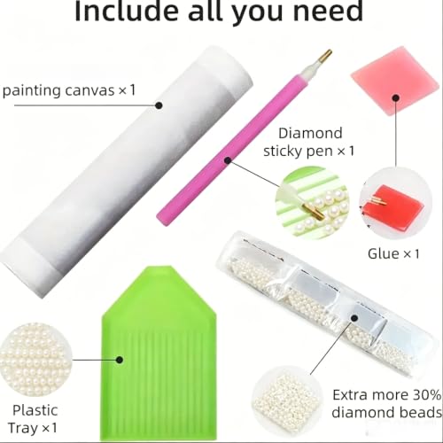 Pearl Diamond Painting Kits for Adults, Diamond Art for Elegant Dancer - color: PL05-1