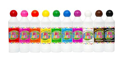 Crafty Dab Washable Scented Kids Tempera Poster Paint, Assorted Vibrant Colors, 1.4 oz, Set of 10