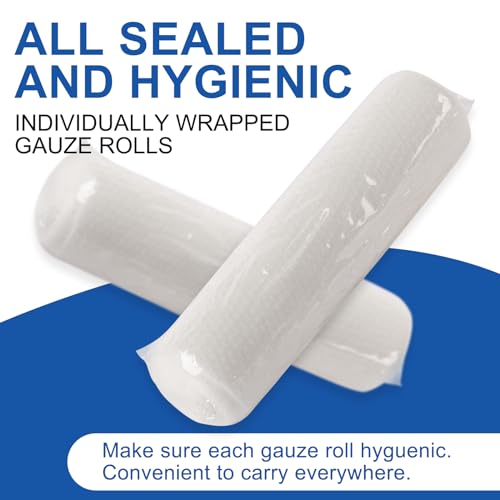 Navona Gauze Rolls 30 Pack, 4 in x 4.1 Yards - color: Pack of 30