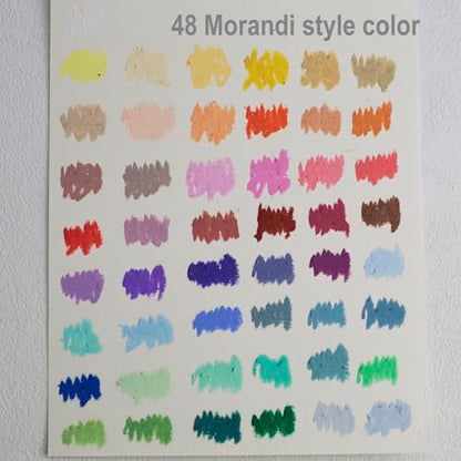Ultra Soft Oil Pastel Set (48 Colors + 4 Extra White), Buttery Smooth Sticks for Blending & Layering