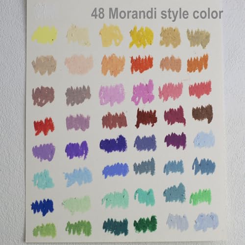 Ultra Soft Oil Pastel Set (48 Colors + 4 Extra White), Buttery Smooth Sticks for Blending & Layering