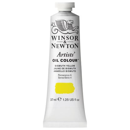 Winsor & Newton Artists' Oil Paint, 37ml Tube, Bismuth Yellow | Formulated with the finest pigments with excellent tinting strength; use thickly or thin to a very fine glaze. - color: Bismuth Yellow, style: 1.25-oz Tube