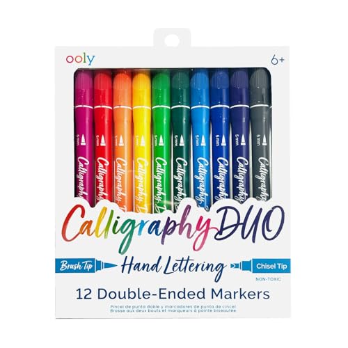 Ooly Calligraphy Duo Double-Ended Pens, Set of 12 - style: Calligraphy Duo