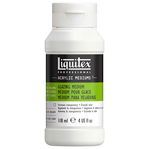 Liquitex Professional Fluid Medium, 118ml (4-oz), Glazing Medium | Increases Color Depth, Dries Quickly for Rapid Layering, Lowers Viscosity, Minimizes Brush Strokes, Maintains Paint Adhesion - color: Glazing, size: 4 Fl Oz (Pack of 1), style: 4-oz