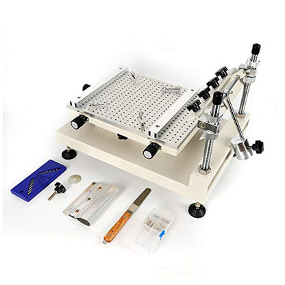 Silkscreen Machine, TBVECHI 3040 Professional Manual Precise Screen Printer Solder Cream Print Silkscreen Machine 54 * 38 * 39cm
