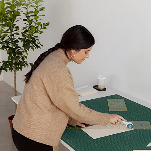 Elan Cutting Mat A0 Green, Extra Large Self Healing Cutting Mat 36 x 48 Inch, 5-Ply Craft Board Green, Hobby Board for Crafts 36x48 Inch - style: 48 x 36"