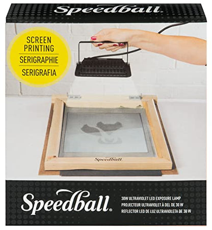 Speedball 30W LED UV Exposure Lamp - Professional Screen Printing Light with 180° Swivel Mount - 395-400nm UV-A for Photo Emulsion