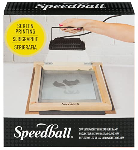 Speedball 30W LED UV Exposure Lamp - Professional Screen Printing Light with 180° Swivel Mount - 395-400nm UV-A for Photo Emulsion