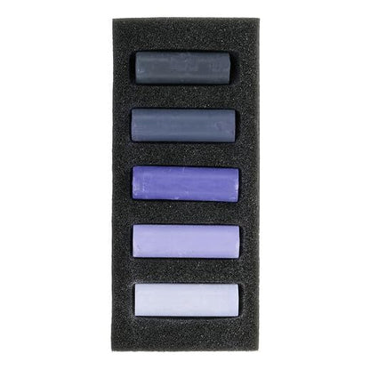 Rembrandt Soft Pastel Set, Deep Violets, 5 Count