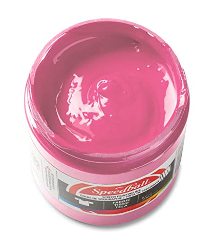 Speedball Fabric Screen Printing Ink, 8-Ounce, Cotton Candy Pink for T-Shirt and Silkscreen Printmaking - color: Cotton Candy, size: 8 fl oz