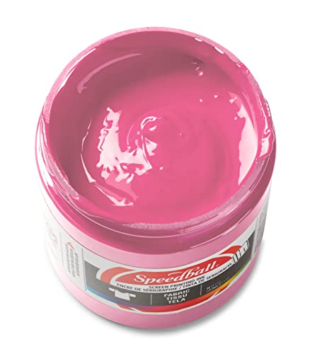 Speedball Fabric Screen Printing Ink, 8-Ounce, Cotton Candy Pink for T-Shirt and Silkscreen Printmaking - color: Cotton Candy, size: 8 fl oz