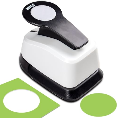 1.25" Circle Punch, 35mm Paper Hole Punch for Scrapbooking & Crafts | Perfect for scrapbooks, journals, greeting cards, gift tags, classroom activities, Christmas, holiday and everyday crafting. - size: 1.37'' circle punch (single)
