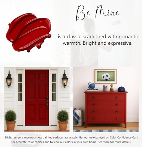 ALL-IN-ONE Paint by Heirloom Traditions, Be Mine, 8oz Sample - color: Be Mine, size: 8 Fl Oz (Pack of 1)
