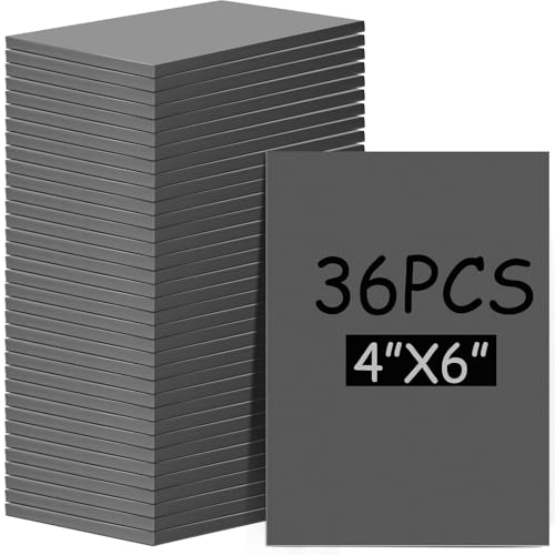 MotiMind 36 Pcs 4"x6" Linoleum Block Rubber Stamp Carving Blocks | Soft Gray Linocut Blocks Bulk, Linoleum Blocks for Printmaking, Back to School Supplies, Fit for Crafting, Tamp Maker Project