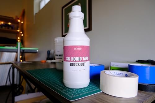 Ecotex® SR Liquid Tape Block Out - Screen Printing Screen Filler, 1 Pt - color: Red, size: Pint - 16 oz.
