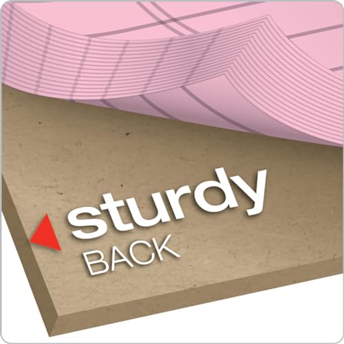 Tops 5 x 8 Legal Pads, Prism Brand, 2 Pink/2 Blue/2 Purple, Narrow Ruled, 50 Sheets Per Writing Pad, Made in USA (63016) 6 Count (Pack of 12) - size: 5" x 8" (Pack of 12)