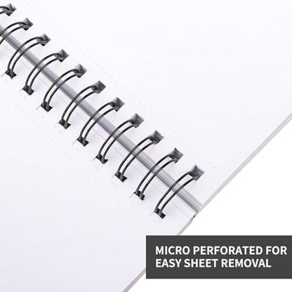 FIXSMITH 5.5"X8.5" Sketch Book,100 Sheets (68 lb/100gsm) Sketchbook | Acid Free Drawing Paper | Spiral Bound Artist Sketch Pad | for Kids, Beginners, Artists & Professionals | Bright White - color: Black, size: 5.5"x8.5"-1 Pack