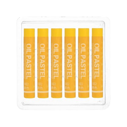 PATIKIL Yellow Oil Pastels, 6Pcs Soft Oil Crayons Creamy Pastels Stick Art Supplies for Art Painting Drawing Blending Graffiti for Drawing Beginners Artists - color: Yellow
