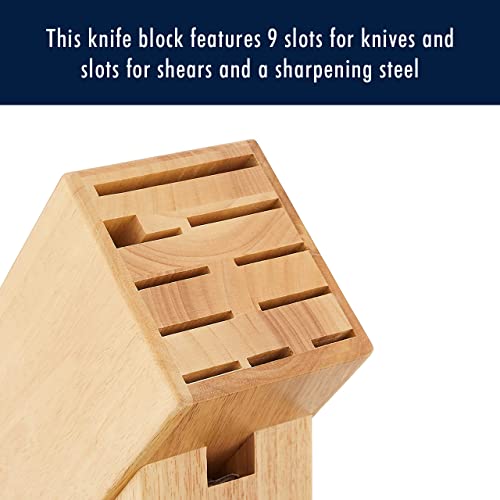 Henckels 11-Slot Knife Block | Keeps Kitchen Knives Organized and Blades Protected. Space-Saving Storage That Keeps Your Kitchen Tidy and Safe.
