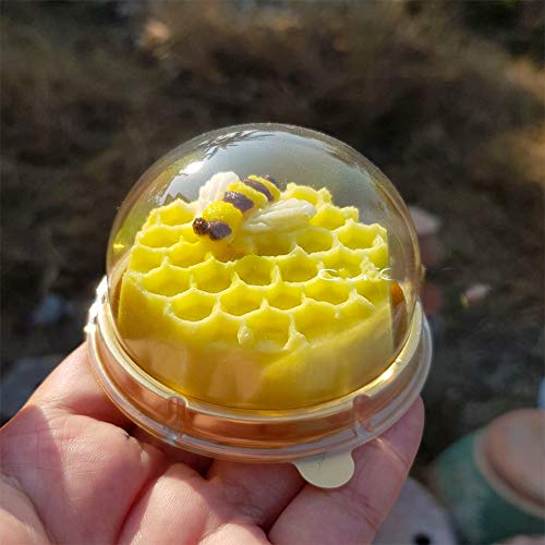 Sakolla 2 Pack Honeycomb Silicone Soap Molds, 6 Cavity Hexagon Bee Silicone Molds for Soap, Lotion Bars, Wax Melts, Beeswax (Purple) - color: Honeycomb/Purple