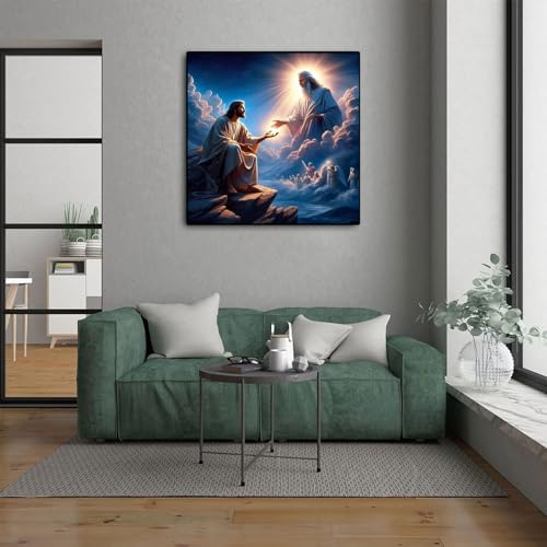 CHWGLFGG 5D Jesus Diamond Art Kits for Adults Beginners 12x16inch - color: JK453-A