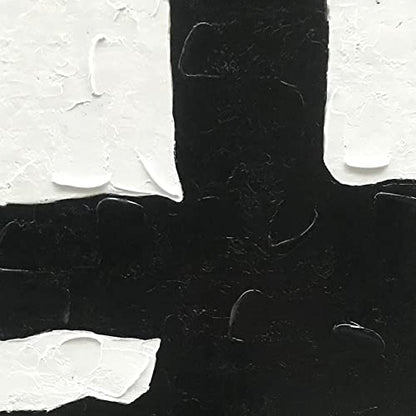 NANKAI Art Hand-drawn minimalist black and white abstract art oil painting - color: NKHB008