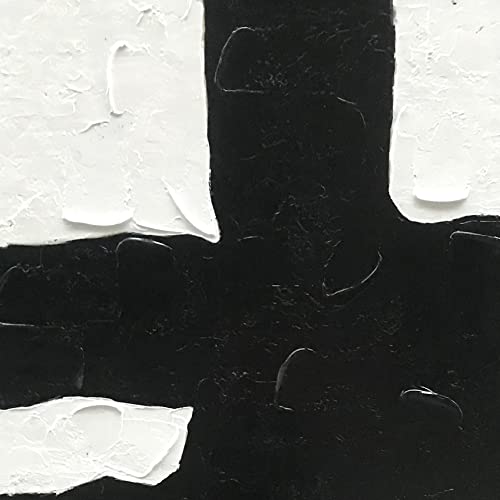 NANKAI Art Hand-drawn minimalist black and white abstract art oil painting - color: NKHB008