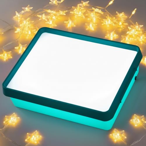 Odoorgames Young Explorers Light Table – Light Up Table (Cyan) - color: Cyan