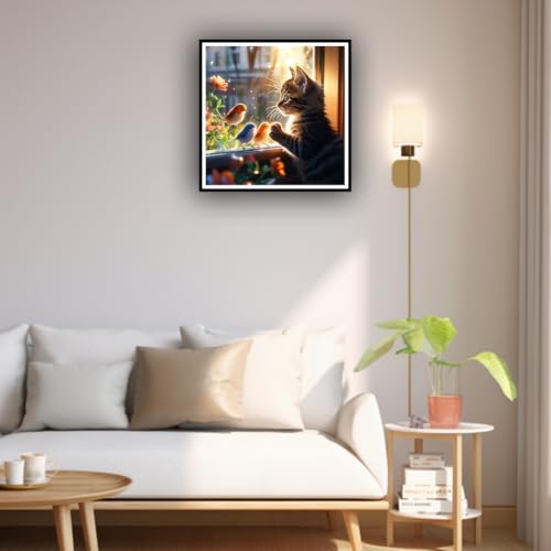 hill froeistung Cat Diamond Art Kits for Adults,Beginners - color: HF-A158