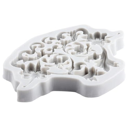 Baroque Relief Polymer Clay Mold Relief Flower Silicone Molds | DIY Craft Epoxy Resin Casting Polymer Clay Tools Crafts Air Dry Jewelry Making - color: Style L