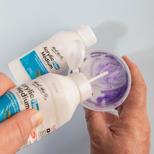 MONT MARTE Premium Acrylic Flow Medium 250ml - size: 8.45 Fl Oz (250ml) (Pack of 1)