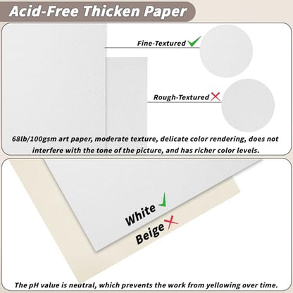 UZLU 6 Pcs Sketchbook Bulk 9 x 12 in 600 Sheets Top Spiral Bound Sketch Pad Drawing Paper 100 Sheets Each Acid Free Mixed Media Sketch Book 68lb/100gsm Art Supplies for Beginner Artist - size: 9x12in