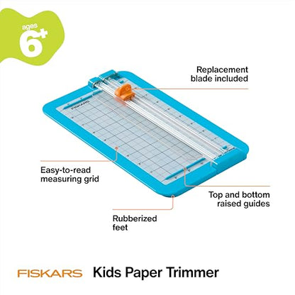 Fiskars 7" x 11.5" Kids Junior Paper Trimmer for Crafts & School Projects - style: Jr Paper Trimmer