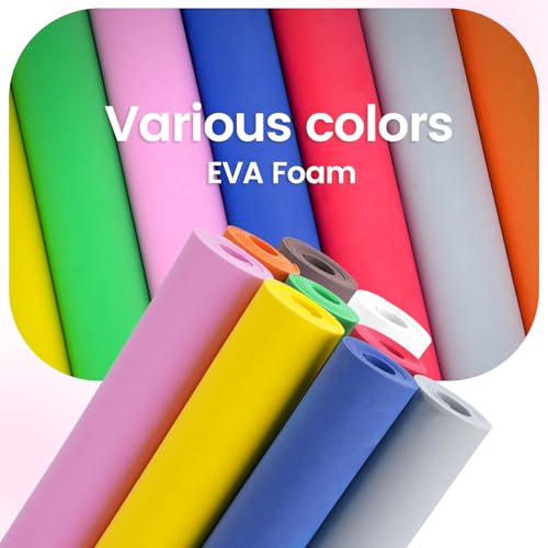 Do²ping Blue Eva Foam Sheets roll, 6mm eva Craft Foam 49''x13.9'' High Density 86kg/m3 for Cosplay - color: Blue, size: Thickness 6mm