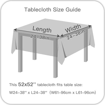 maxmill Jacquard Tablecloth Swirl Design Water Resistance Antiwrinkle Heavy Weight Soft Table Cloth for Buffet Banquet Parties Event Holiday Dinner Square 52 x 52 Inch Sage Green - color: Sage Green, size: 52" x 52" (Square)