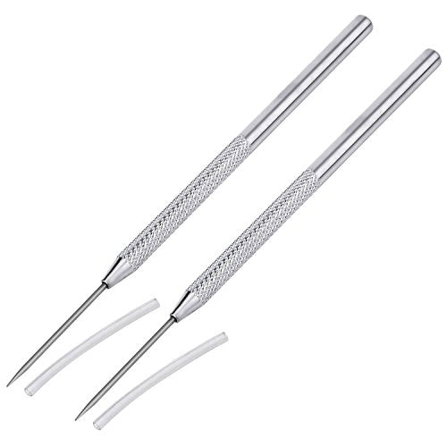 COMIART 2pcs Clay Modeling Sculpture Playdough Pro Needle Detail Tools