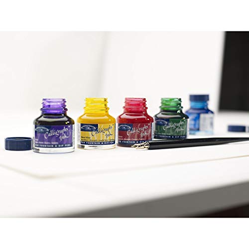 Winsor & Newton Calligraphy Ink, 30ml (1-oz) Bottle, Silver (Pack of 3) - color: Silver, size: 1 fl oz (Pack of 3)