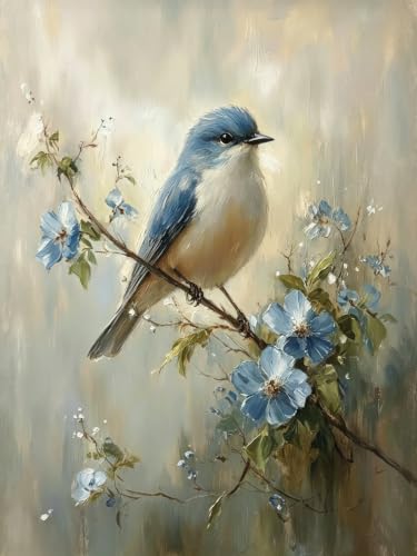 Diamond Art Kits for Adults,Birds Flowers Diamond Painting Kits 12x16in | Diamond Painting Kit - Sparkling Full Drill Design Perfect for Home Decor, Holiday Gifting, And Relaxing Crafting 12x16inch - color: DP04882