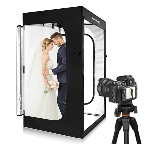 Photo Studio Light Box, 47"x39"x78" Professional Dimmable Shooting Tent Kit with 640 LEDs Lights & 3 Kinds Double-Sided Color Backgrounds for Large Product Photography - size: 47 x 39 x 78 inches