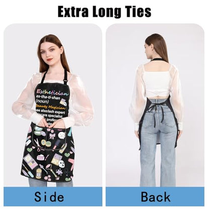 JXGZSO Esthetician Apron - Estheticians & Cosmetologist Apron Gifts for Makeup Artists & Beauticians - color: Esthetician Beauty Apron