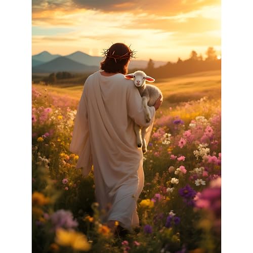 askkqtx Jesus Diamond Art Kits for Adults 12x16 Inch - color: Jesus-G9315