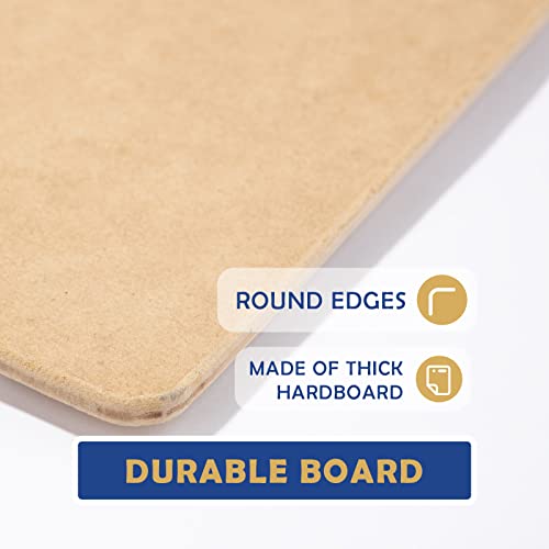 Falling in Art 18x18 Sketch Board with Sturdy Clip &Rubber Bands | Professional Art Drawing Board, Portable Artists Clipboard for Classroom and Studio Drawing - size: 18X18"